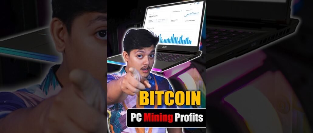 Bitcoin Mining Profit From PC/Laptop 💻 #bitcoinmining #cryptomining