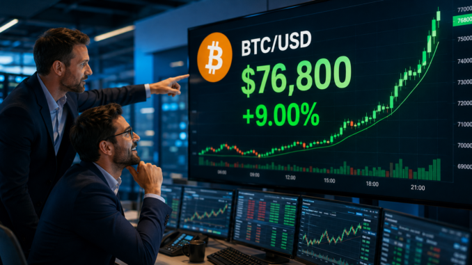 Bitcoin eyes $80k after weekly rally pushes BTC above key moving averages
