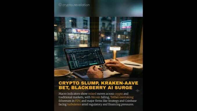 Crypto Slump, Kraken-aave Bet, Blackberry Ai Surge | #cryptonews #shorts