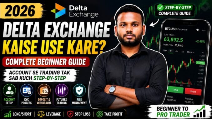 Delta Exchange Kaise Use Kare 2026 | Complete Beginner Guide | Crypto Futures Trading