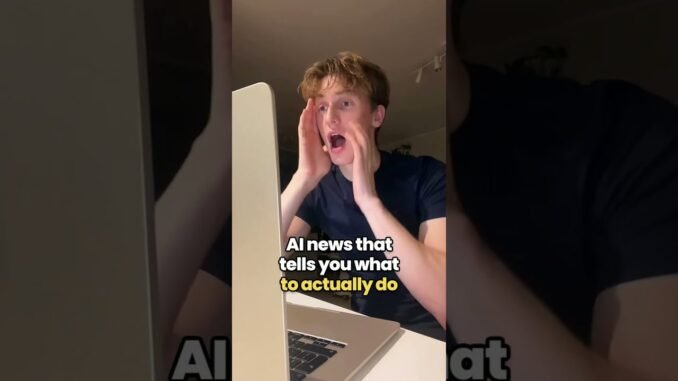 Finally, AI news that gives you actionable steps instead of just pure hype 🤯👇 #ai #aiskills #aitools