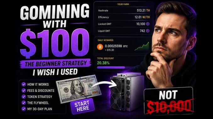 GoMining With $100: The Beginner Strategy I Wish I Used