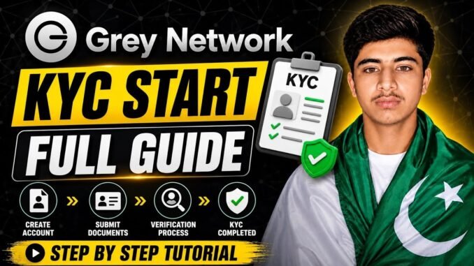 Grey Network KYC Start 🔥 Full Guide | VeryChat Mining App Update