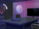 Abstract SEC crypto fundraising vote delayed in a modern indigo and magenta regulatory meeting scene