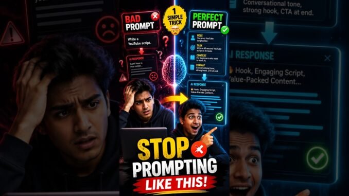 Stop Prompting Like This! 🤯 Beginner’s Guide to Better AI Prompts #technology #smartphone #techtips