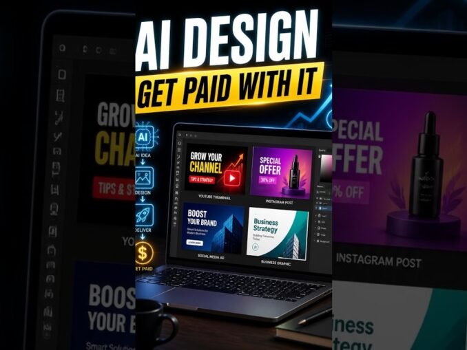 How to Make Money With AI Design in 2026 (Beginner Guide) #ai #aitools #makemoneywithai #shortsviral