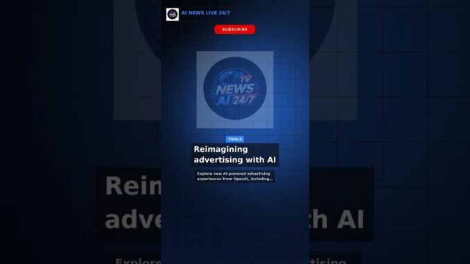 Reimagining advertising with AI #Shorts #AI #AINews