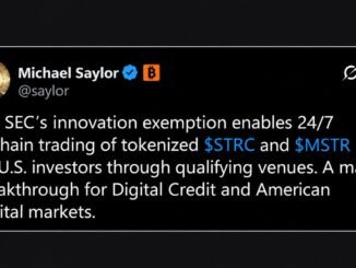 Saylor Says SEC Exemption Puts Tokenized MSTR and STRC Onchain 24/7