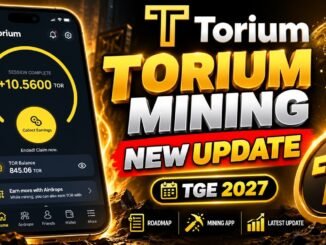 Torium Network Mining App 2026 🔥 TOR Coin Mining | Roadmap & TGE 2027