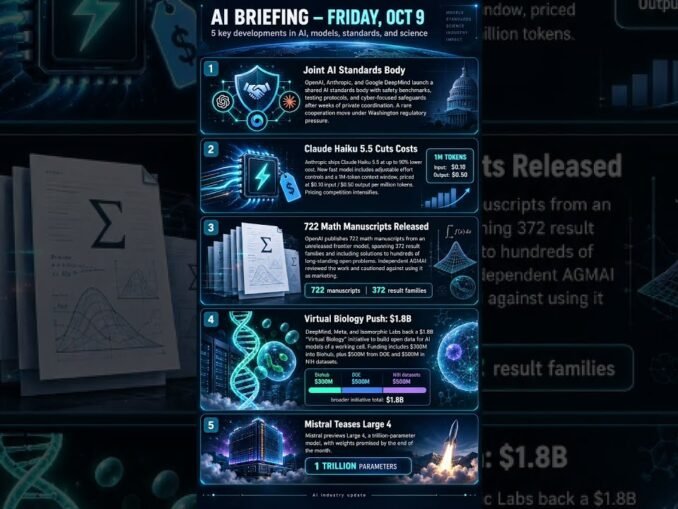 AI briefing October 09 2026  #ai #ainews  #aiapplications