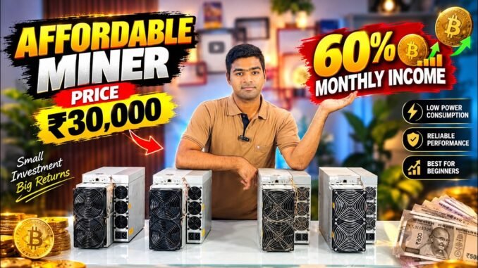 Best Budget Bitcoin Miner for Beginners in 2026 | Low Pric, Strong ROI Explained || Aditya Bhati ||