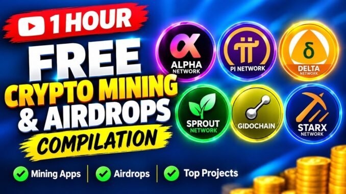 🔥 Best pick: 1 HOUR of FREE Crypto Mining & Airdrops 🚀 | Best Crypto Mining Apps Compilation 2026