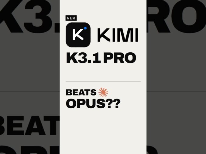 *NEW* KIMI K3.1 PRO is LIVE #ai #claude #ainews
