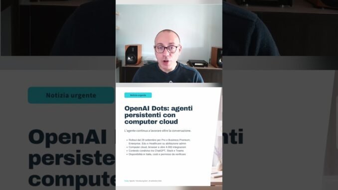 OpenAI Dots, GPT 6.1 e Opus/Sonnet 5.5  #intelligenzaartificiale #ai #news