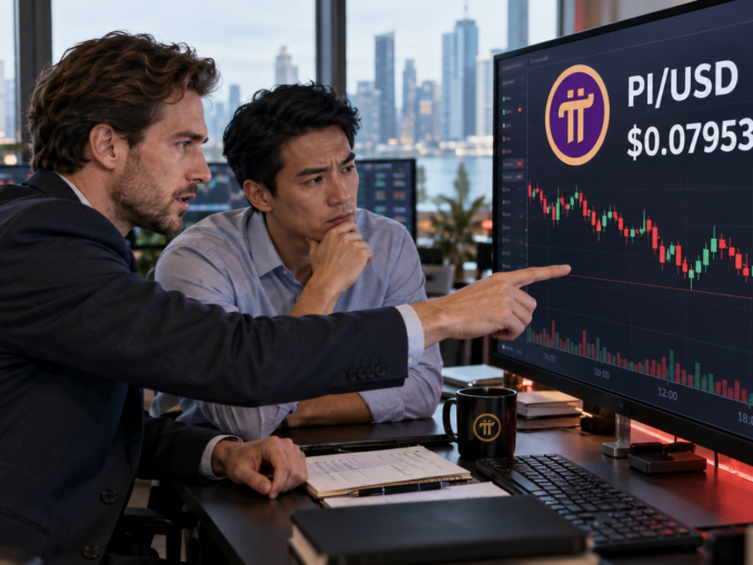 PI holds below $0.0800 as stablecoin plans emerge, but downside risks persist