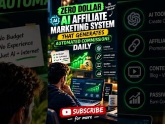 Zero Dollar AI Affiliate Marketing System for Beginners 💰 #shorts